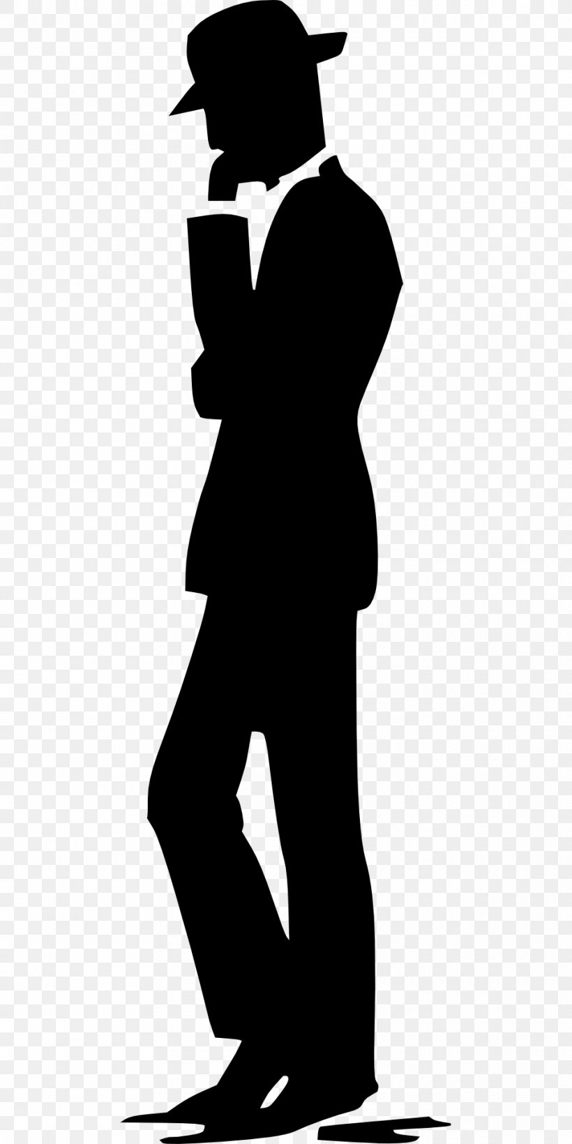 clipart silhouette man