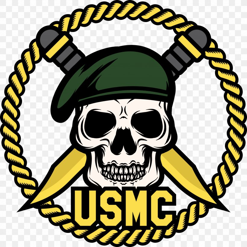 Skull United States Marine Corps Marines Soldier, PNG, 3386x3386px, Skull, Army, Artwork, Brand, Cartoon Download Free