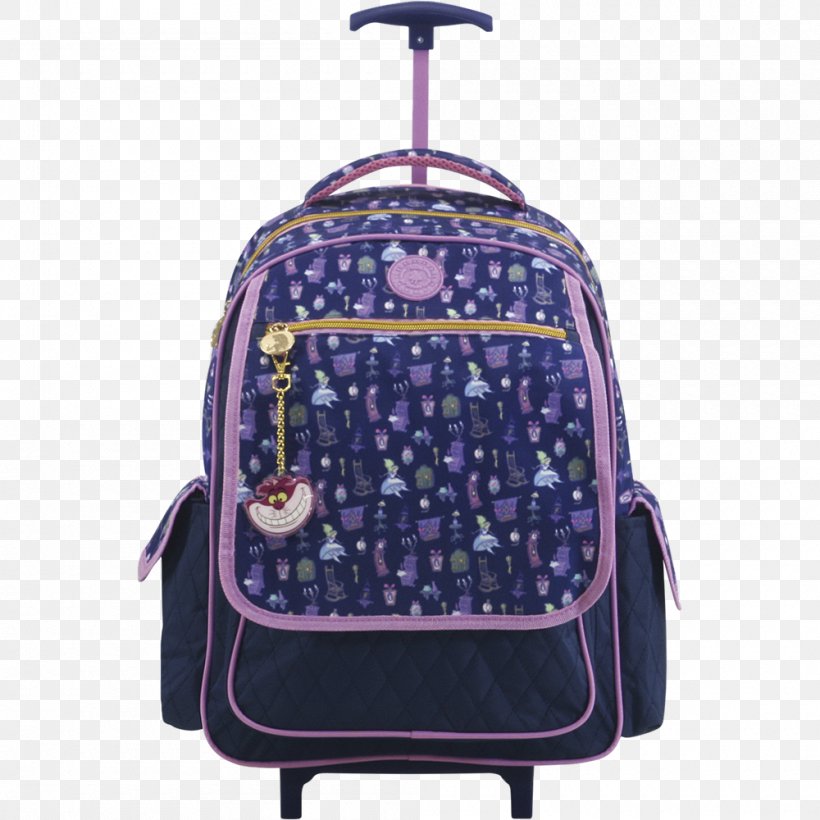 Bag Backpack Alice's Adventures In Wonderland Suitcase, PNG, 1000x1000px, Bag, Alice, Alice In Wonderland, Alice S Adventures In Wonderland, Alice Through The Looking Glass Download Free