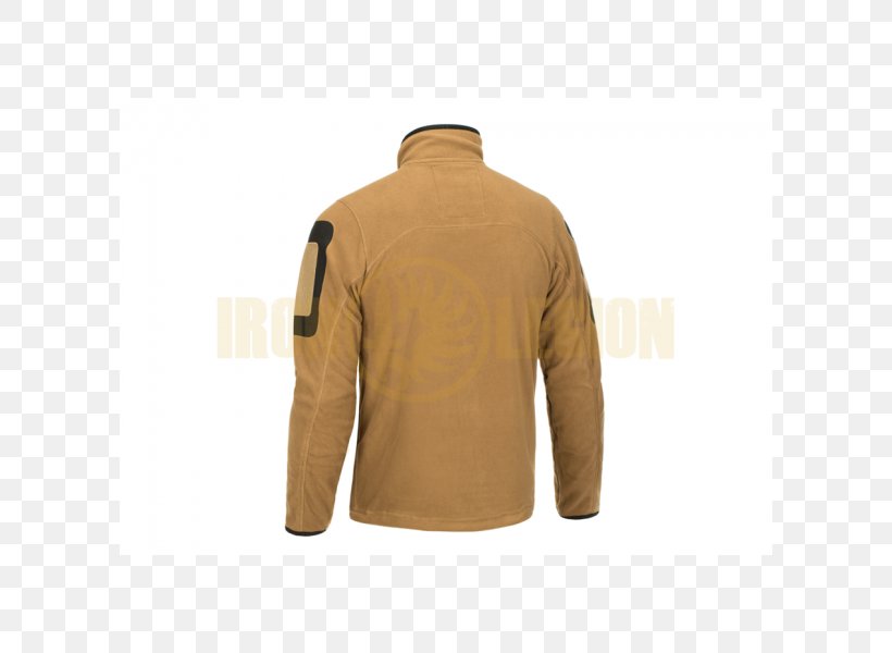 Sleeve T-shirt Polar Fleece Jacket Outerwear, PNG, 600x600px, Sleeve, Beige, Jacket, Neck, Outerwear Download Free