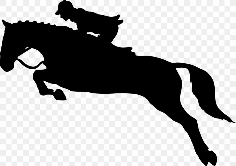Horse Equestrianism Show Jumping Silhouette Clip Art, PNG, 960x674px, Horse, Black, Black And White, Bridle, Collection Download Free