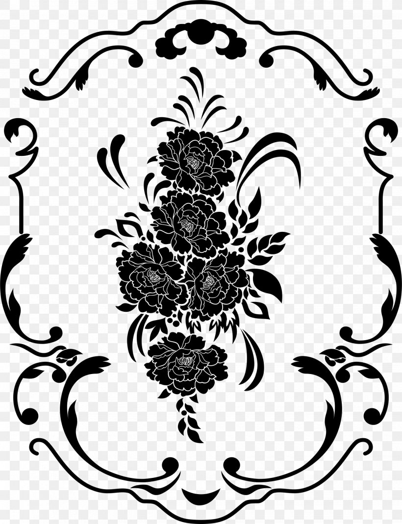 Flower Clip Art, PNG, 1840x2400px, Flower, Art, Artwork, Black, Black And White Download Free