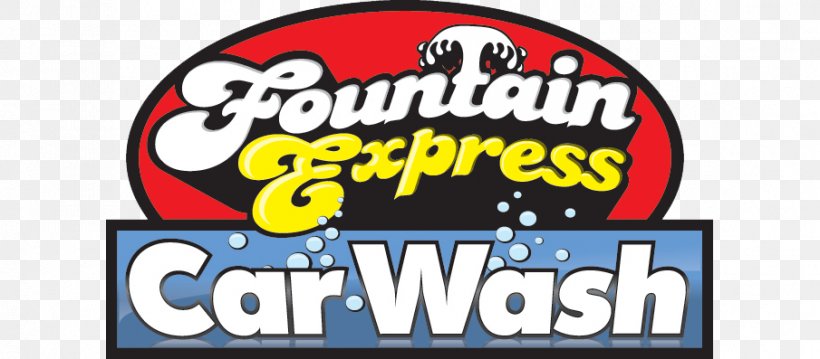 Fountain Express Carwash Car Wash Washing GooGoo 3 Minute EXPRESS WASH, PNG, 905x397px, Car, Area, Auto Detailing, Banner, Brand Download Free