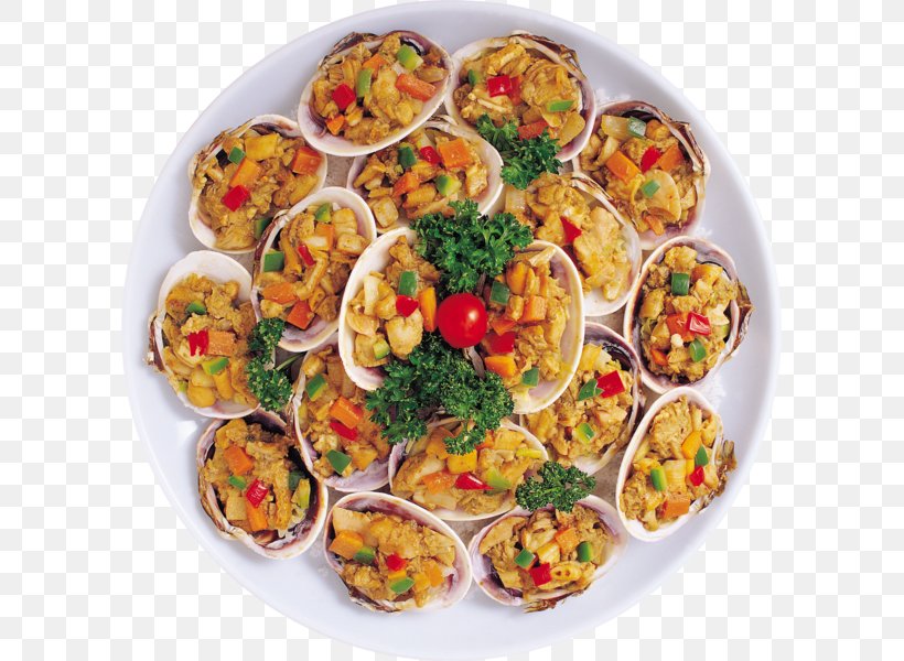 Hors D'oeuvre Stuffed Clam Oyster Seafood, PNG, 599x600px, Stuffed Clam, Appetizer, Asian Food, Clam, Cuisine Download Free