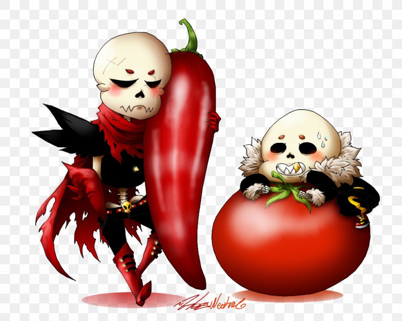 Tomato Undertale Fan Art Berry, PNG, 1000x800px, Tomato, Art, Bell Pepper, Berry, Christmas Download Free
