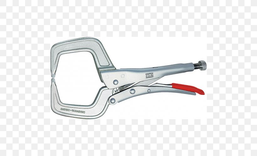 Hand Tool Locking Pliers Knipex Welding, PNG, 500x500px, Hand Tool, Alicates Universales, Cclamp, Clamp, Cutting Tool Download Free