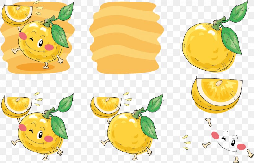Lemon Mandarin Orange Sitrushibried Illustration, PNG, 967x622px, Lemon, Auglis, Cartoon, Citric Acid, Citrus Download Free