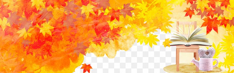 Orange, PNG, 1000x313px, Yellow, Autumn, Leaf, Maple, Orange Download Free