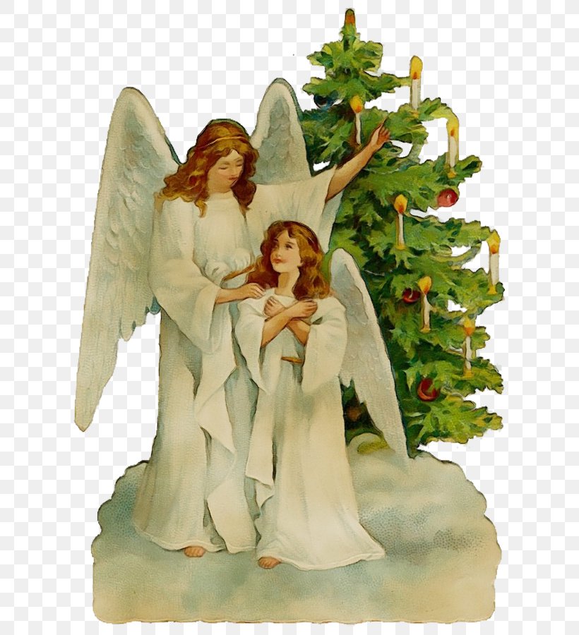 Angel Figurine Tree Ornament Wing, PNG, 644x900px, Watercolor, Angel, Figurine, Ornament, Paint Download Free