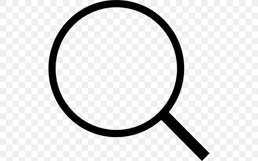Magnifying Glass, PNG, 512x512px, Magnifying Glass, Area, Black, Black And White, Csssprites Download Free