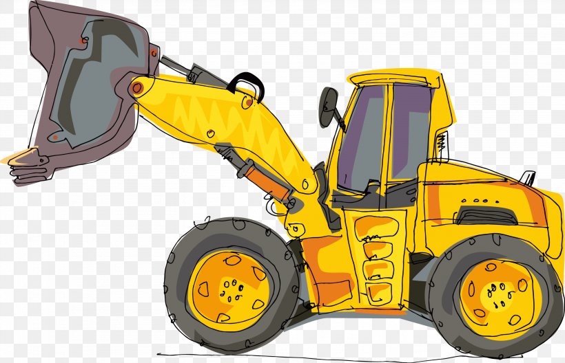Excavator Cartoon Heavy Equipment Backhoe, PNG, 3128x2016px, Excavator,  Automotive Tire, Backhoe, Bulldozer, Cartoon Download Free