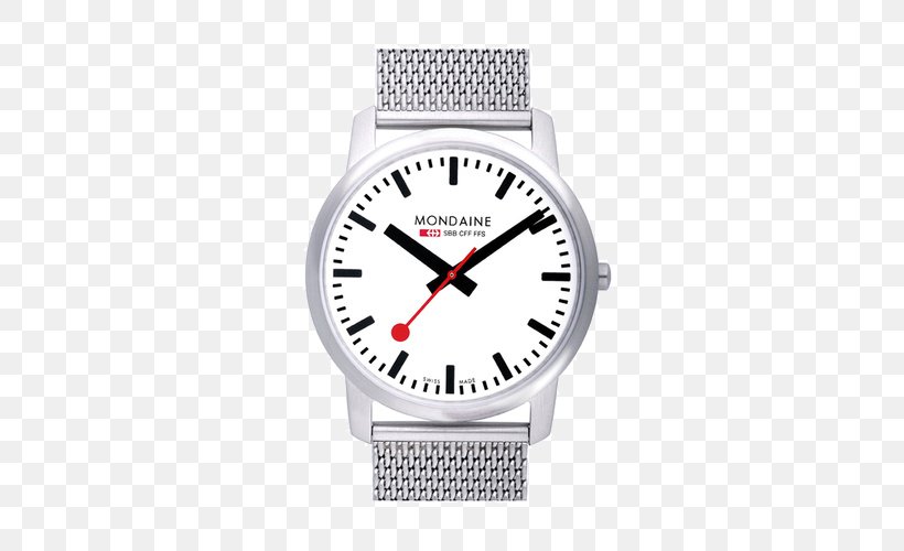 Mondaine Watch Ltd. Swiss Railway Clock Strap Leather, PNG, 500x500px, Watch, Bracelet, Brand, Clock, Erwin Bernheim Download Free