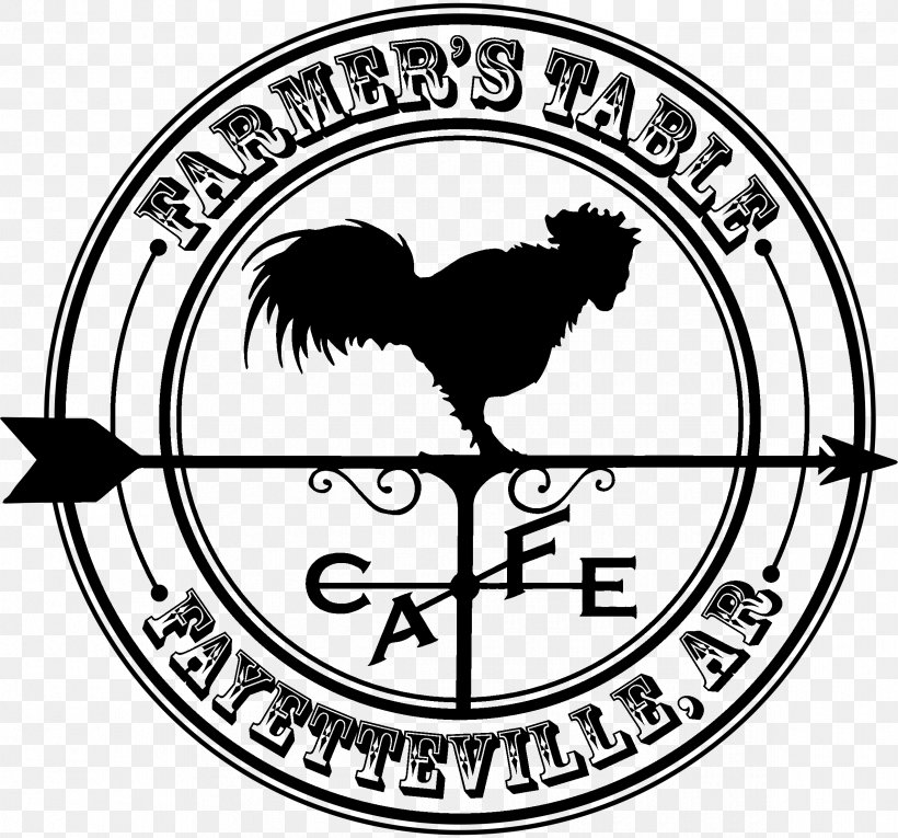 The Farmer's Table Cafe Local Food Dinner, PNG, 2375x2216px, Cafe, Area, Arkansas, Black And White, Brand Download Free