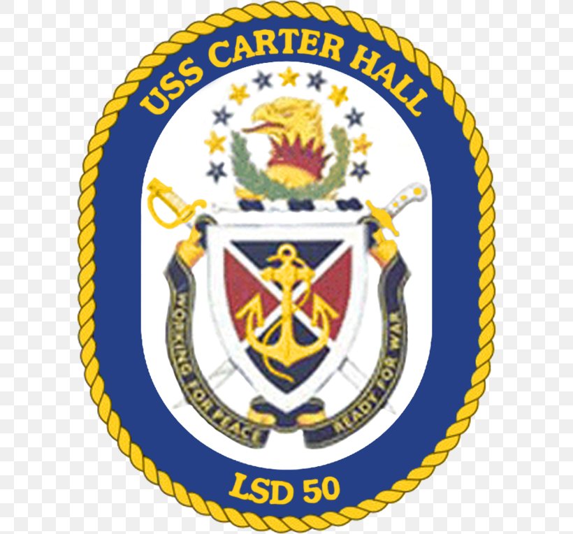 United States Of America USS Carter Hall (LSD-50) United States Navy Dock Landing Ship, PNG, 600x764px, United States Of America, Badge, Crest, Dock Landing Ship, Emblem Download Free