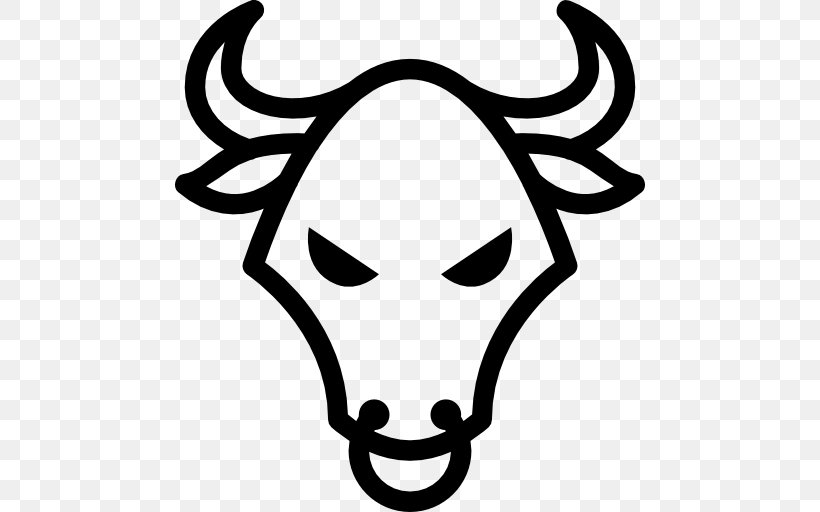 Download Bull, PNG, 512x512px, Bull, Artwork, Black And White, Face, Head Download Free