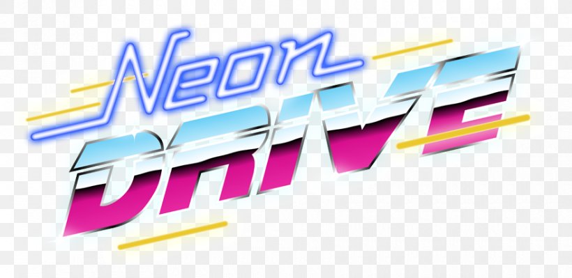 Neon Drive 1980s Logo Arcade Game Font, PNG, 880x429px, Logo, Arcade Game, Brand, Game, Online Advertising Download Free