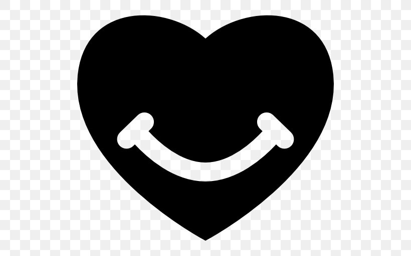 Smile Heart Shape Clip Art, PNG, 512x512px, Smile, Black And White, Can Stock Photo, Emotion, Eye Download Free