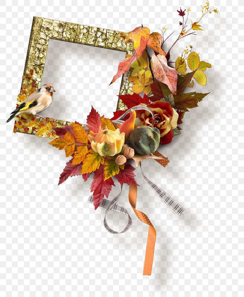 Autumn Floral Design Picture Frames, PNG, 785x1000px, 2017, Autumn, Artificial Flower, Cut Flowers, Decor Download Free