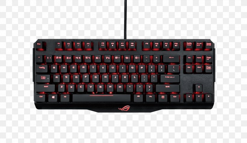Computer Keyboard Asus Cherry Republic Of Gamers Gaming Keypad, PNG, 2143x1243px, Computer Keyboard, Asus, Asus Rog Claymore, Cherry, Computer Download Free