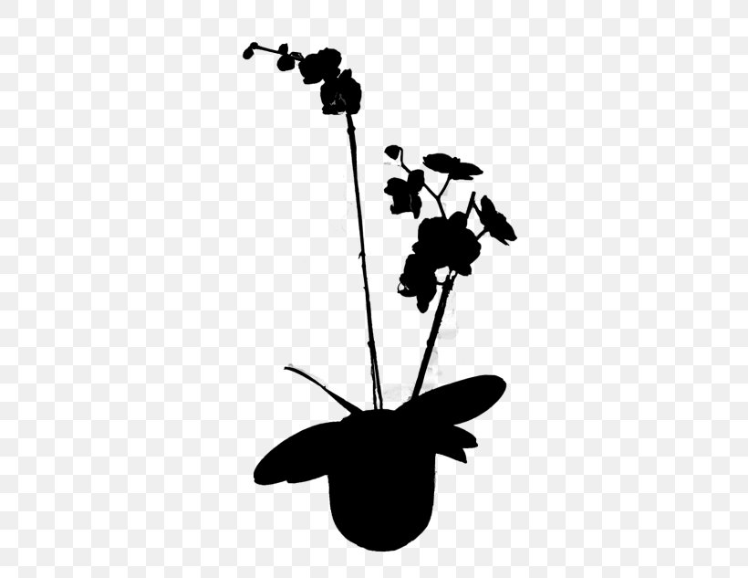 Flower Plant Stem Leaf Clip Art Silhouette, PNG, 582x633px, Flower, Blackandwhite, Branching, Flowering Plant, Leaf Download Free