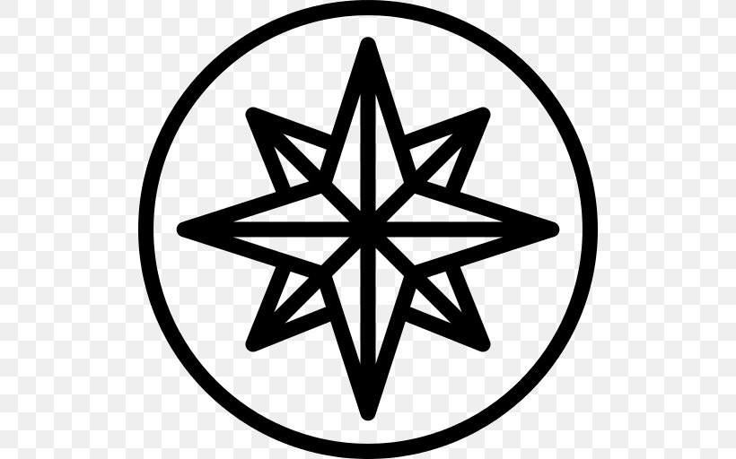 Compass Rose North, PNG, 512x512px, Wind Rose, Coloring Book, Compass Rose, Emblem, Line Art Download Free