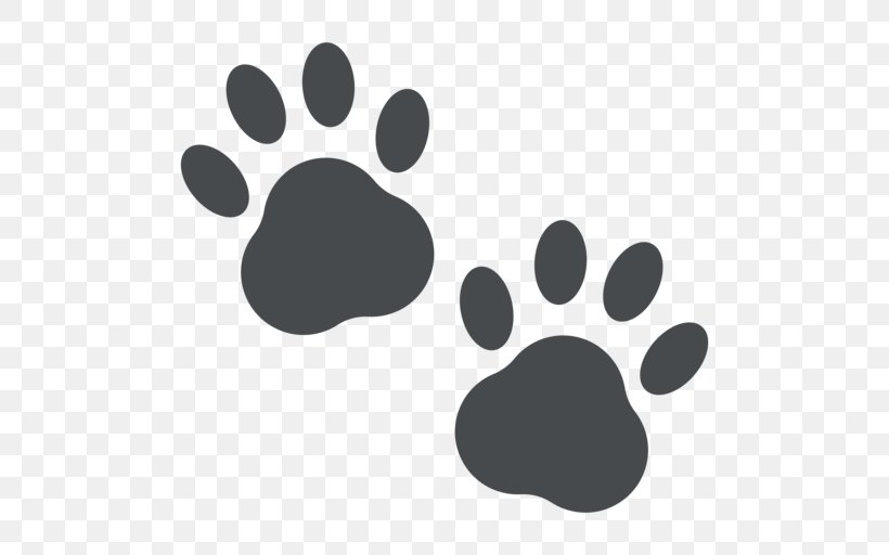 Dog Emoji Paw Emoticon Clip Art, PNG, 512x512px, Dog, Art Emoji, Black, Black And White, Emoji Download Free