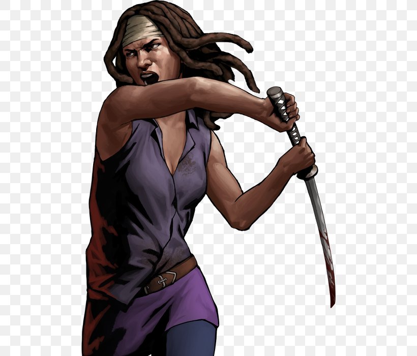 The Walking Dead Michonne The Walking Dead Road To Survival The Governor Png 500x700px