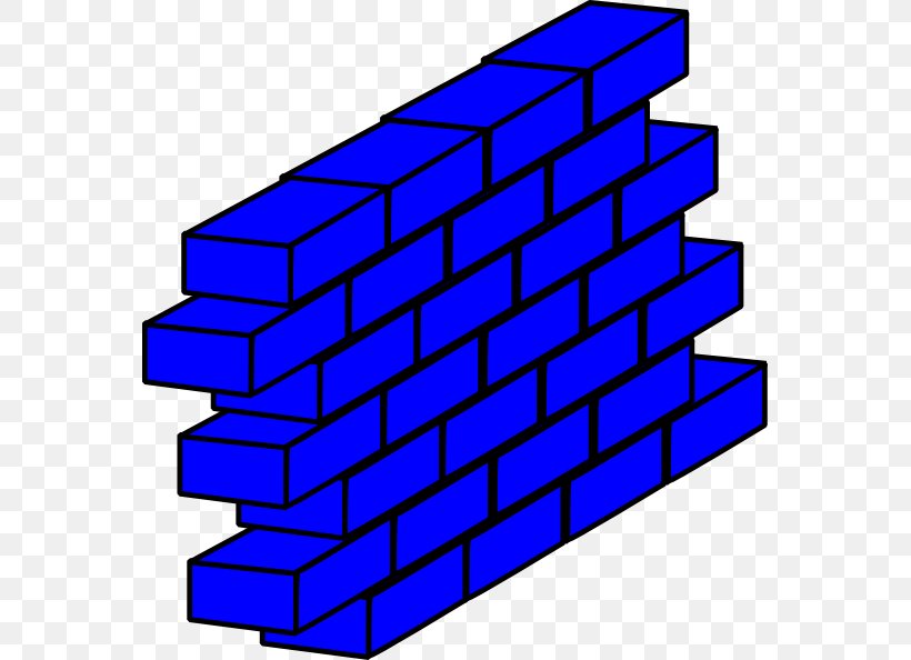 Wall Brick Blue Clip Art, PNG, 564x594px, Wall, Area, Blue, Brick, Material Download Free