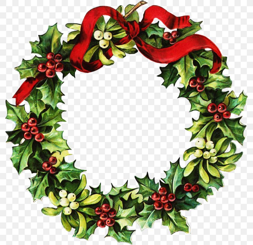 Christmas Wreath Garland Clip Art, PNG, 788x793px, Christmas, Aquifoliaceae, Aquifoliales, Boxing Day, Christmas Decoration Download Free