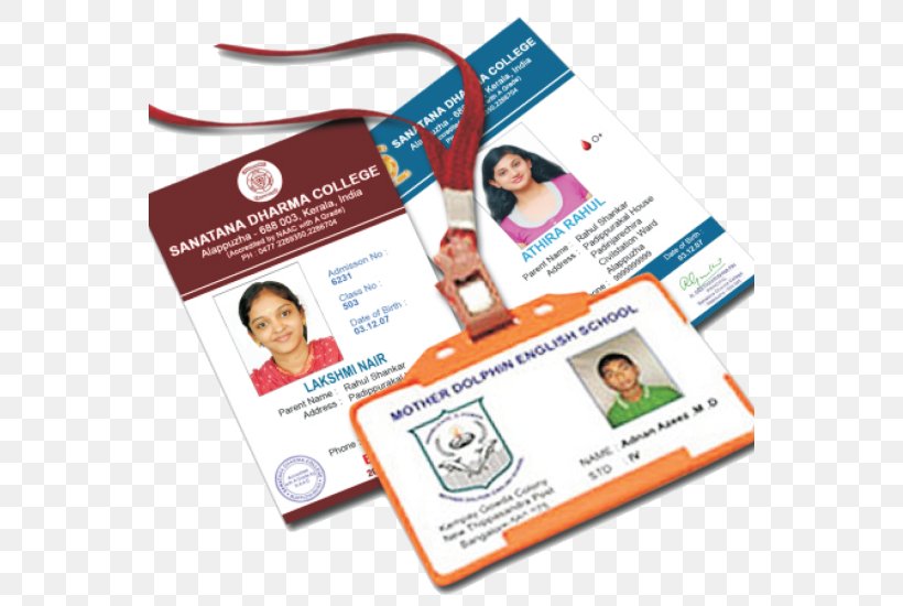 Identity Document Student Identity Card Photo Identification Printing Card Printer, PNG, 550x550px, Identity Document, Aadhaar, Access Control, Advertising, Brand Download Free