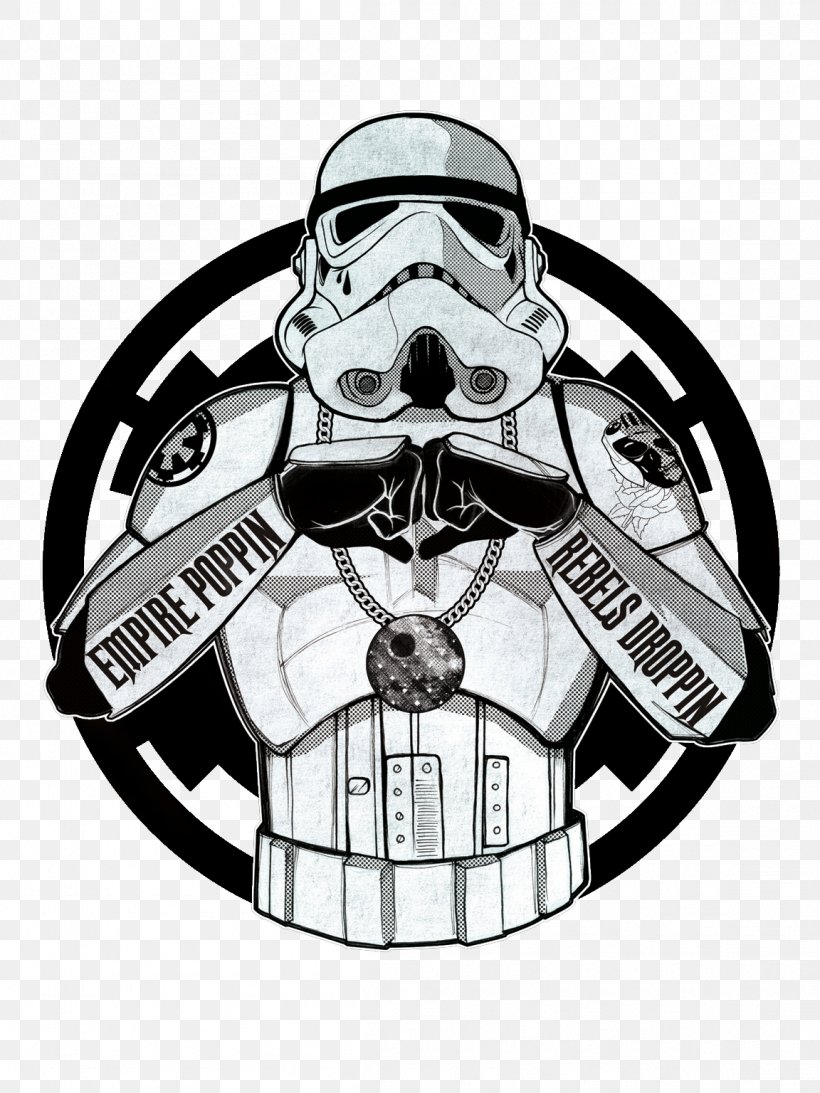 Stormtrooper T-shirt Star Wars Printing Sith, PNG, 1152x1536px, 501st Legion, Stormtrooper, Black And White, Fictional Character, Galactic Empire Download Free
