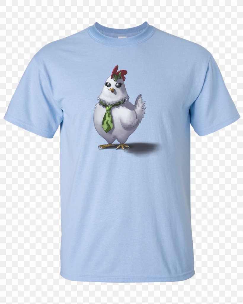 T-shirt Gildan Activewear Blue Clothing, PNG, 907x1134px, Tshirt, Beak, Bird, Blue, Clothing Download Free
