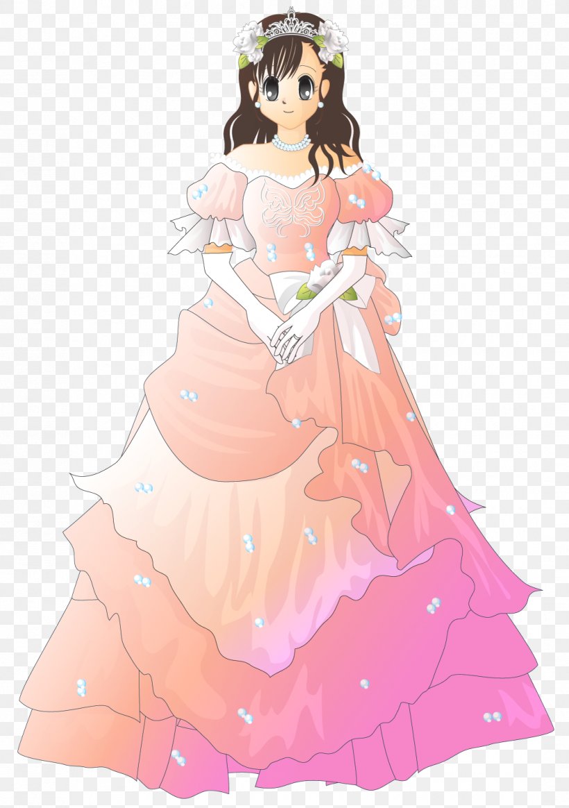Wedding Dress Pink Wedding Dress, PNG, 1070x1520px, Watercolor, Cartoon, Flower, Frame, Heart Download Free