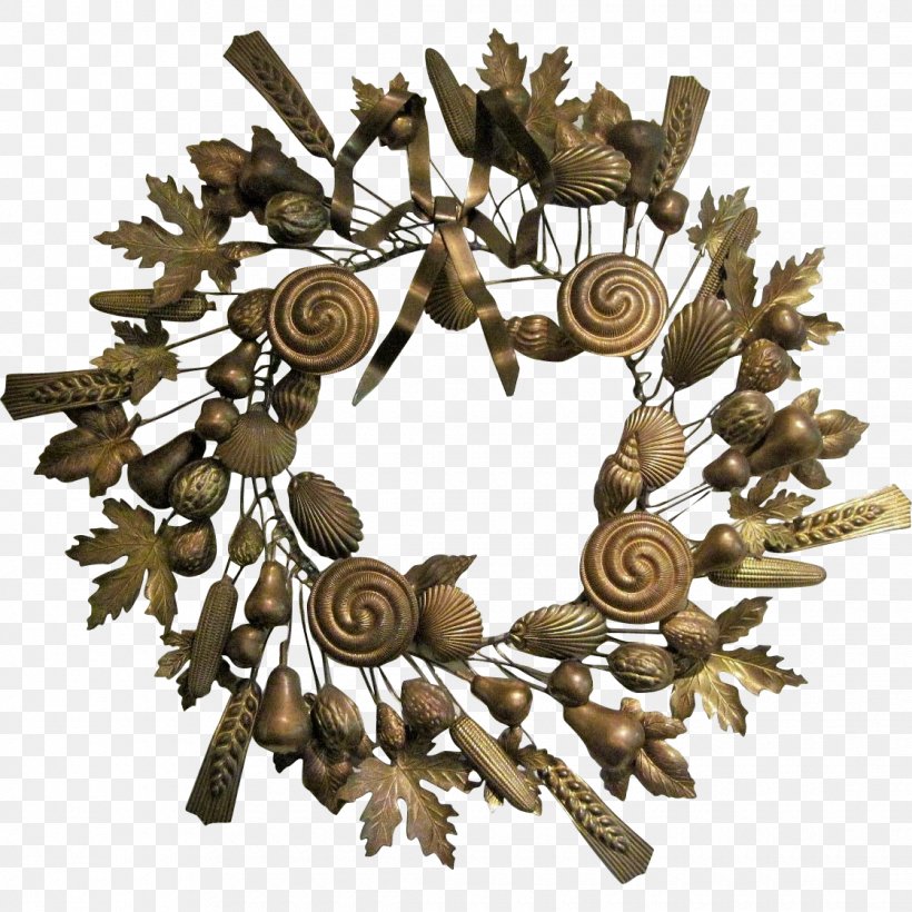 Wreath Antique Twig Brass Autumn, PNG, 1120x1120px, Wreath, Antique, Autumn, Brass, Christmas Download Free