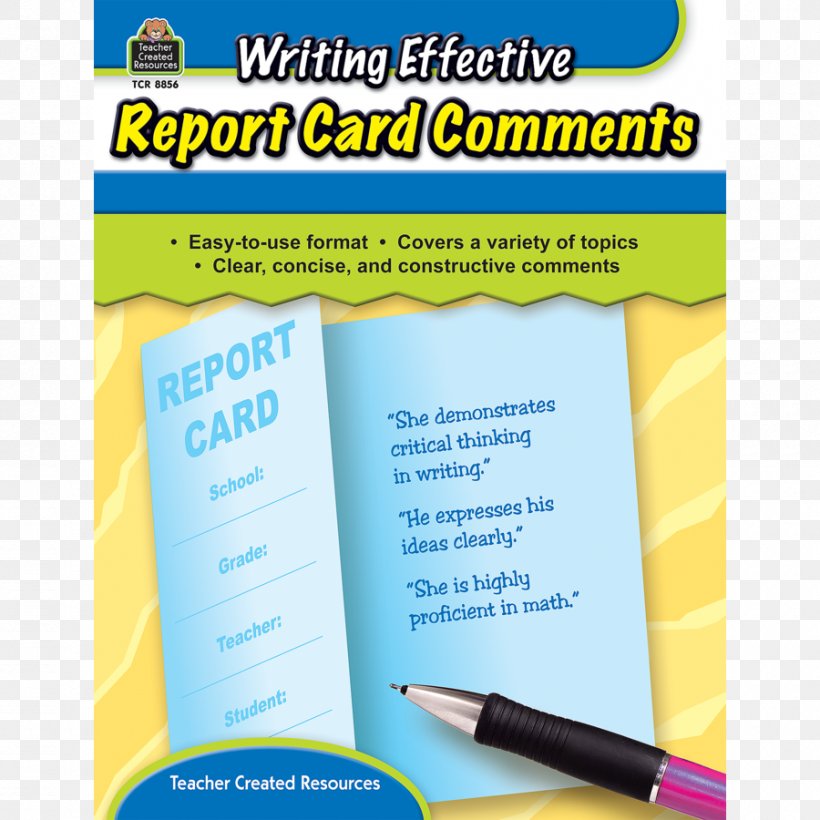 Writing Effective Report Card Comments Amazon.com Student, PNG, 900x900px, Report Card, Academic Writing, Advertising, Amazoncom, Book Download Free