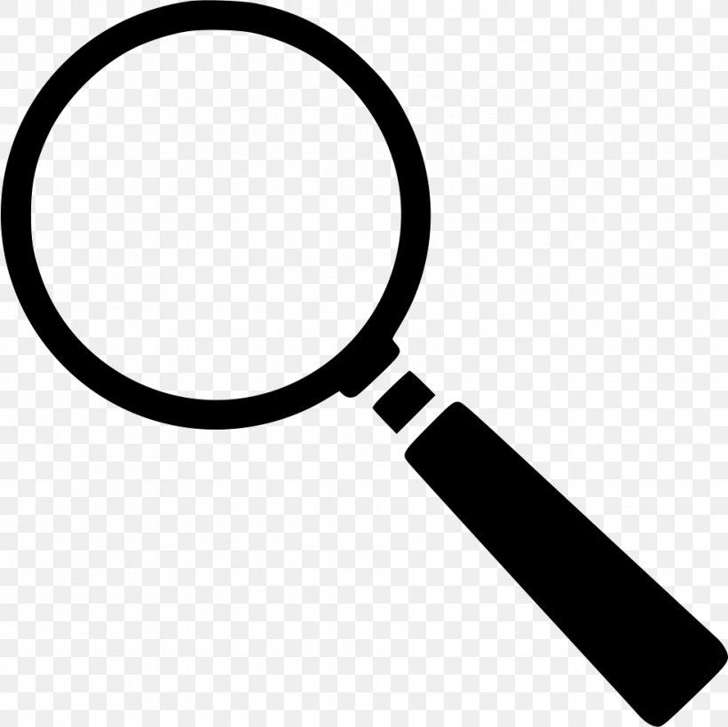 Magnifying Glass, PNG, 981x980px, Magnifying Glass, Black And White, Flat Design, Glass, Symbol Download Free