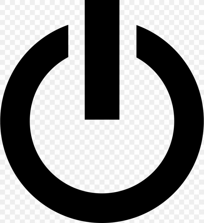 Power Symbol Logo, PNG, 898x980px, Power Symbol, Black And White, Brand, Button, Logo Download Free