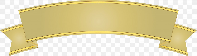 Yellow Rim Bangle, PNG, 3000x867px, Arch Ribbon, Bangle, Paint, Rim, Watercolor Download Free