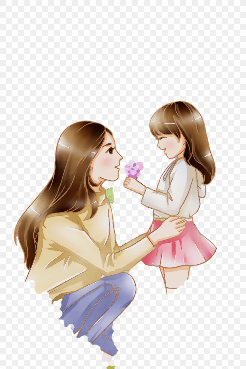Cartoon Mother Child Gesture Finger, PNG, 1600x2400px,  Download Free
