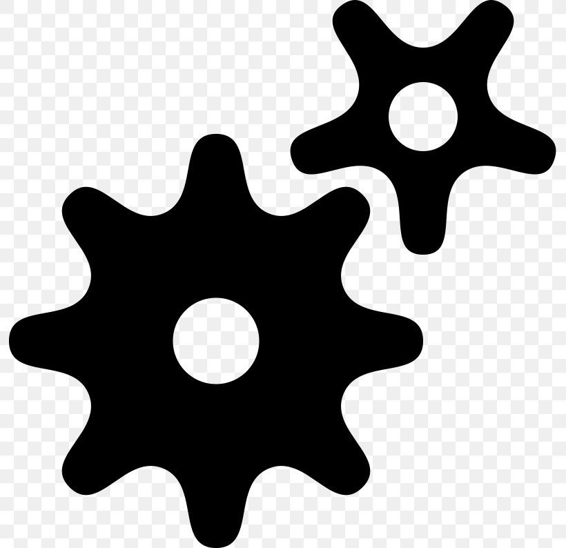 Gear Clip Art, PNG, 793x794px, Gear, Black And White, Black Gear, Mechanism, Point Download Free