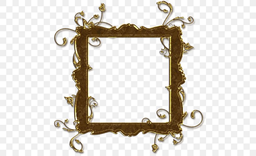 Image Picture Frames Gold Photograph, PNG, 500x500px, Picture Frames, Antique, Brass, Deviantart, Gold Download Free