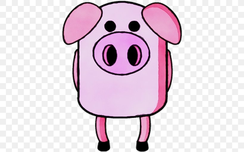 Pig Logo Cartoon Super Planet Dolan Invention, PNG, 512x512px, Watercolor, Animation, Cartoon, Film, Invention Download Free