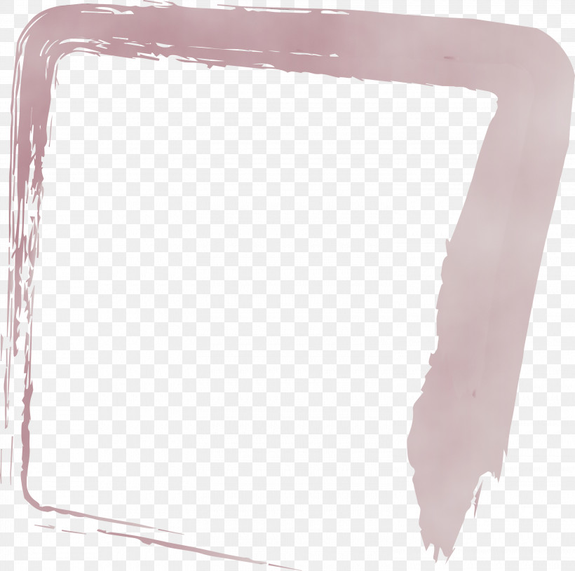 Rectangle, PNG, 3000x2983px, Brush Frame, Frame, Paint, Rectangle, Watercolor Download Free