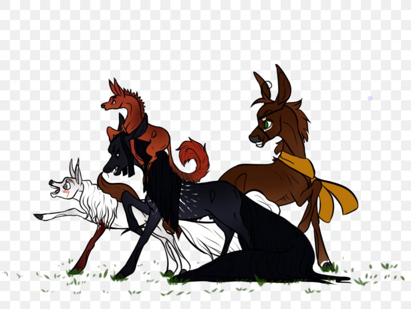 Reindeer Mustang Pack Animal Illustration Freikörperkultur, PNG, 1024x770px, Reindeer, Animated Cartoon, Art, Deer, Fictional Character Download Free
