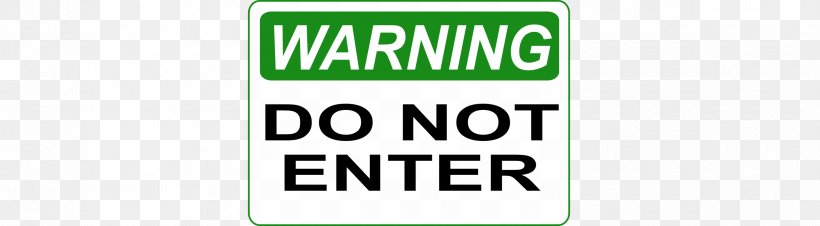 Warning Sign Hazard Traffic Sign Clip Art, PNG, 2400x664px, Warning Sign, Area, Barricade Tape, Brand, Green Download Free