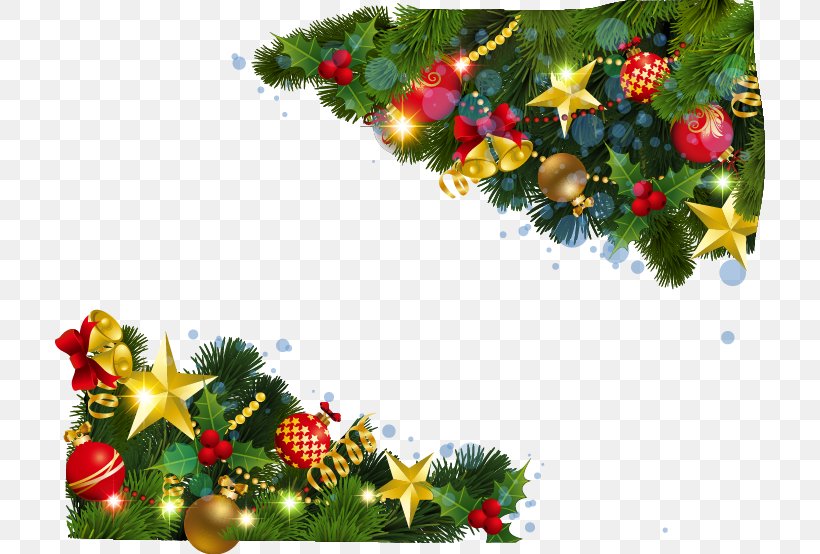 Christmas Card Christmas Decoration Christmas Tree New Year, PNG, 710x554px, Christmas, Aquifoliaceae, Branch, Christmas Card, Christmas Decoration Download Free