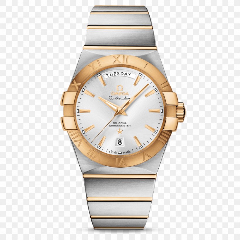 Omega SA Omega Constellation Watch Coaxial Escapement Omega Seamaster, PNG, 950x950px, Omega Sa, Brand, Chronometer Watch, Coaxial Escapement, Gold Download Free