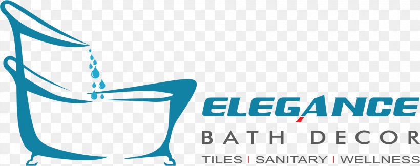 Logo Elegance Bath Decor Bathroom Tile, PNG, 1890x747px, Logo, Area, Bathroom, Blue, Brand Download Free