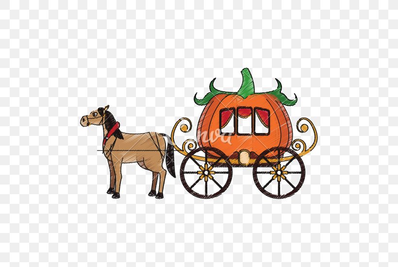 Carriage Stock Photography Pumpkin, PNG, 550x550px, Carriage, Cart, Cattle Like Mammal, Chariot, Drawing Download Free