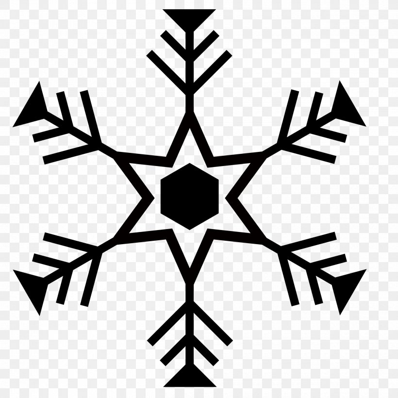 Snowflake, PNG, 2500x2500px, Snowflake, Artwork, Black And White, Leaf, Monochrome Photography Download Free